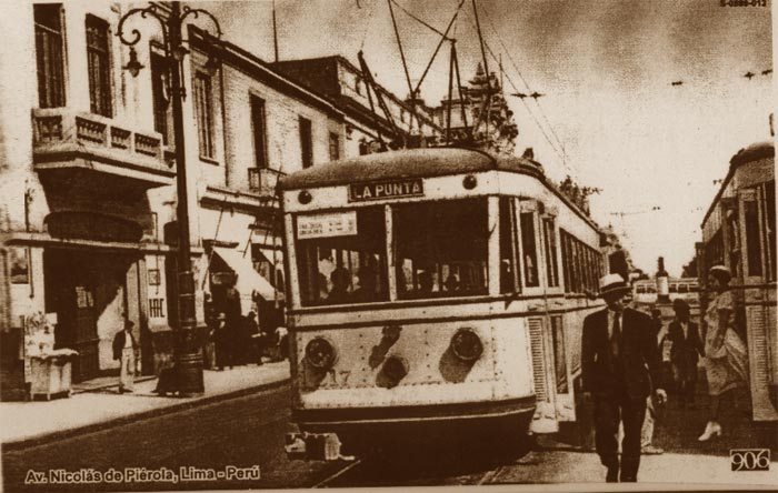 Lima tram, circa 1930